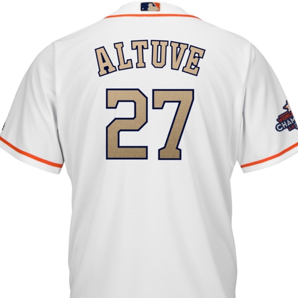 astros world series jersey gold